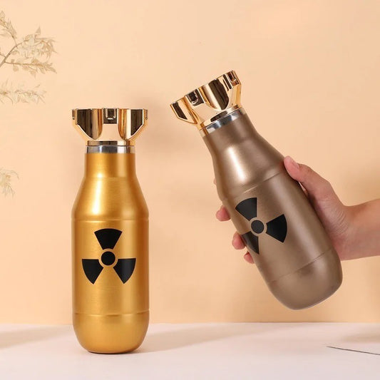 Atomic Bomb Shape Thermos 500ml - Stainless Steel Vacuum Flask - Tactical Gear