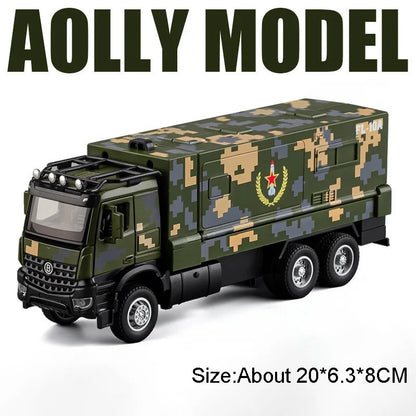 1:35 FL-10A Military Missile Vehicle Diecast Alloy Model - Sound Light Pull-Back