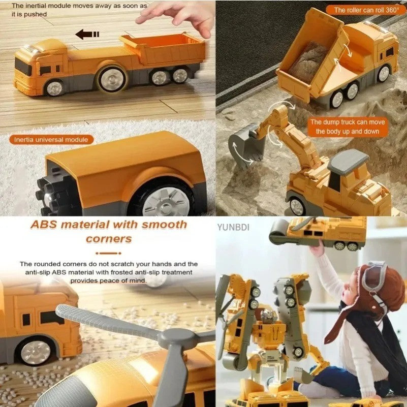 Magnetic Transforming Robot Car Toy Set * 2 in 1 Building Blocks * STEM Gift
