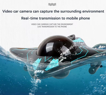 Mini WiFi RC Boat - Underwater Camera Submarine - Real-Time Video Stream