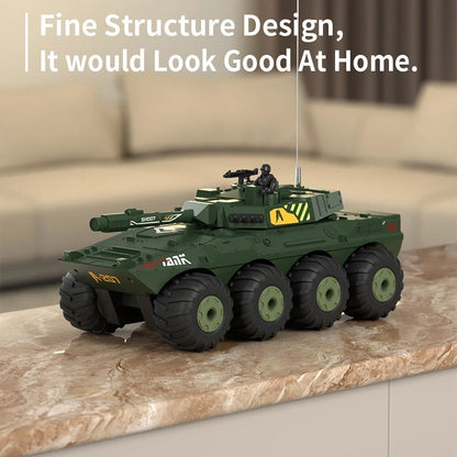 RC Amphibious Tank Armored Vehicle - 4WD Off-Road Truck -Water & Land