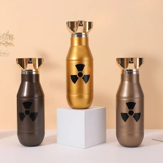 Atomic Bomb Shape Thermos 500ml - Stainless Steel Vacuum Flask - Tactical Gear
