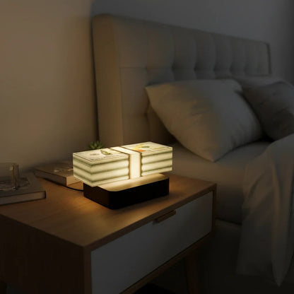 Magnetic Levitating Money Lamp - Rotating Dollar Bill 3D Light - RGB Touch Desk
