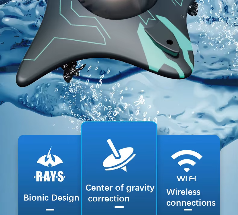 Mini WiFi RC Boat - Underwater Camera Submarine - Real-Time Video Stream