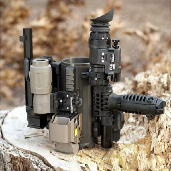 Tactical Aluminum Battle Mug - Picatinny Rail Beer Stein - Military Hunting Cup
