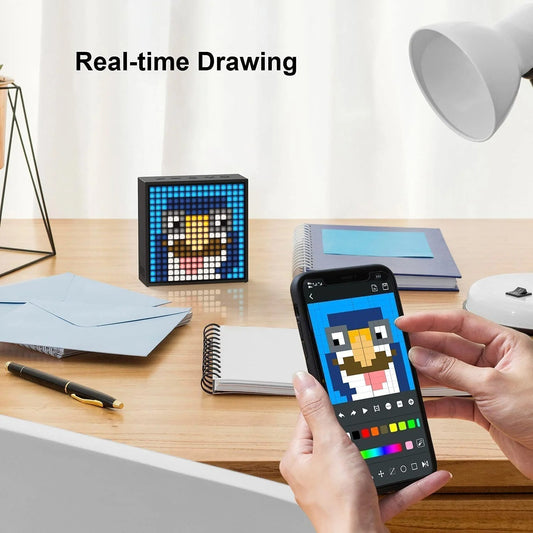 Divoom Timebox Evo Smart Bluetooth Speaker - Pixel Art LED Display Alarm Clock