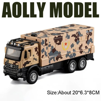 1:35 FL-10A Military Missile Vehicle Diecast Alloy Model - Sound Light Pull-Back