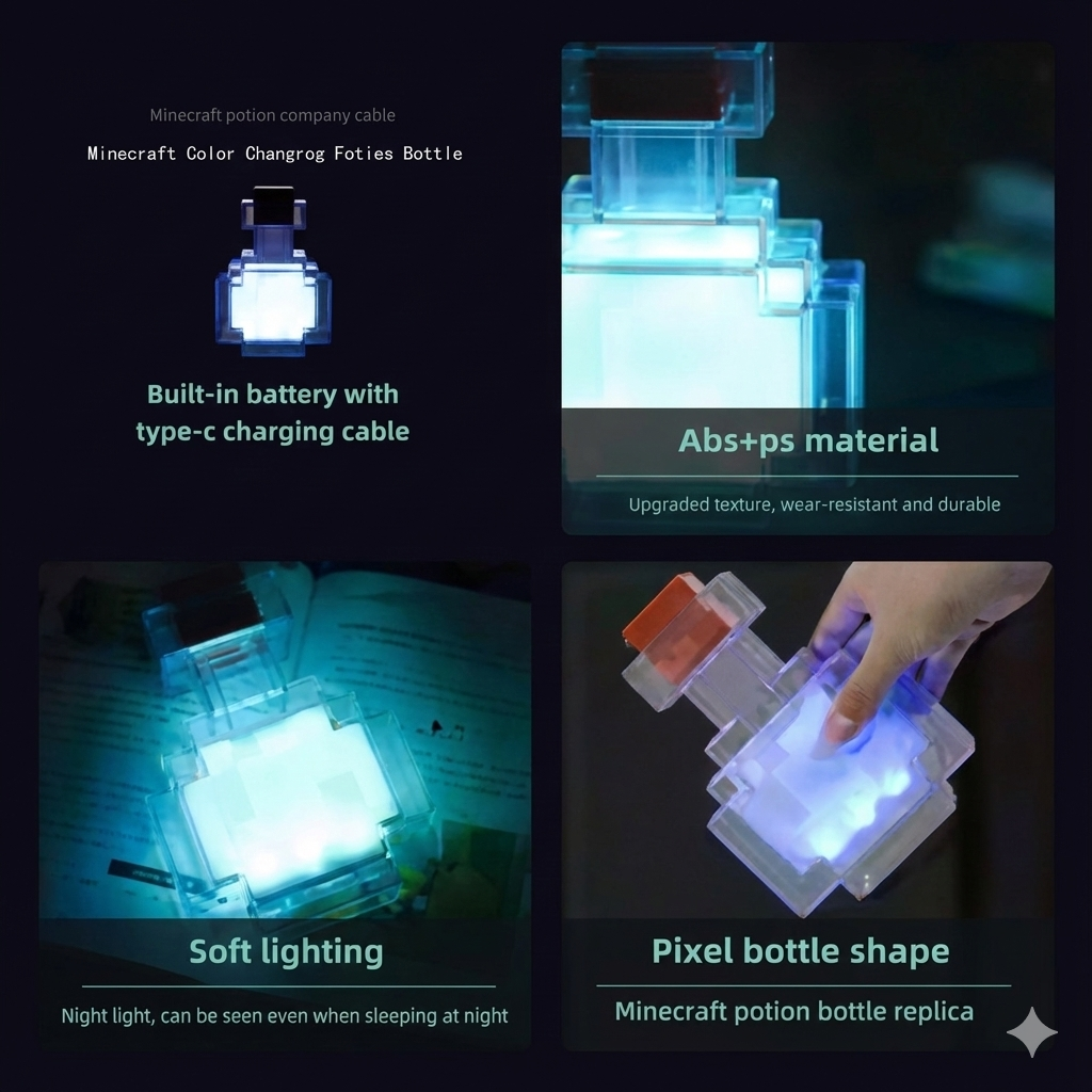 The Ultimate Minecraft Color-Changing Potion Lamp 🌈🔮