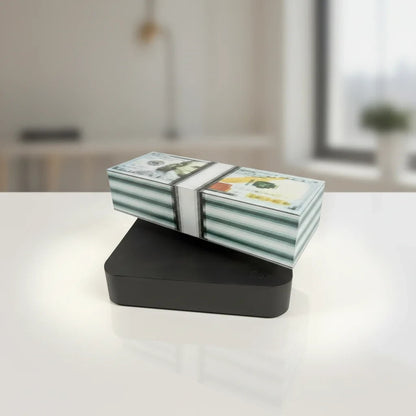 Magnetic Levitating Money Lamp - Rotating Dollar Bill 3D Light - RGB Touch Desk